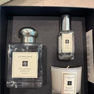 Jo Malone English Pear & Freesia Travel Trio — 50 mL + 9 mL +Candle — NEW IN BOX